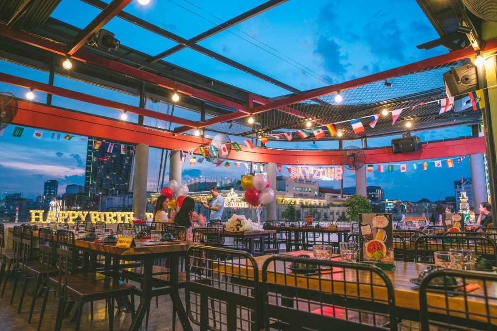 Sky Zone Beer Garden