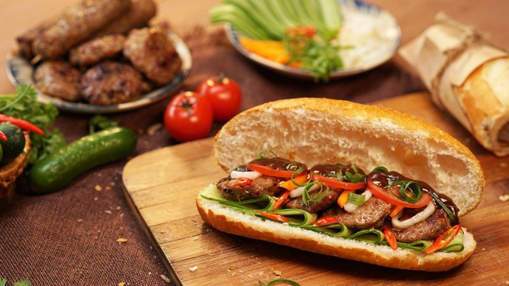 hình ảnh món ăn sáng tại Hà Nội Bánh mì