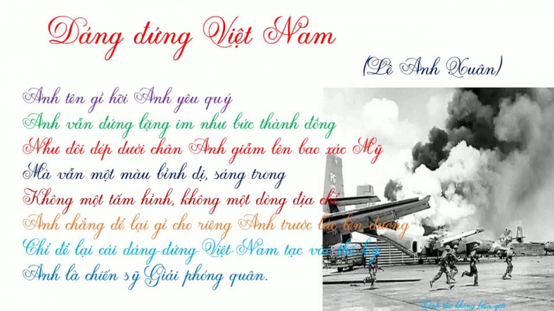 Dáng đứng Việt Nam - Bài thơ hay nhất của Lê Anh Xuân