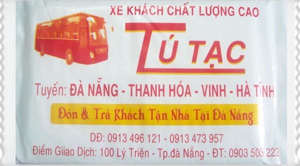 Nhà xe Tú Tạc  - Tuyến xe chạy Thanh Hóa - Đà Nẵng tin cậy nhất